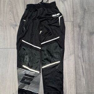 Ealer Black Roller Hockey Pants with White Stripes
